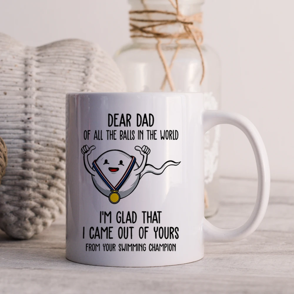 

Dad thank you mug funny father’s home coffee mug dady beer cup 11oz ceramic mug