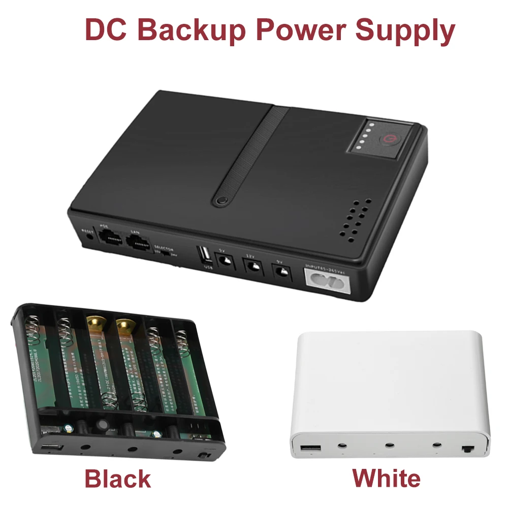 1018L Uninterruptible Power Supply EU DC Backup Power Supply UPS Power Router Optical Cat Built-in Adapter 5V9V12V/15V/24V