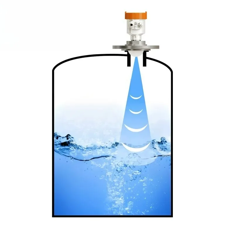 ME803B Custom Stainless Steel High Accuracy Flange Connection 80GHz Radar Level Sensor IP67 Protection 4-20mA/HART/RS485