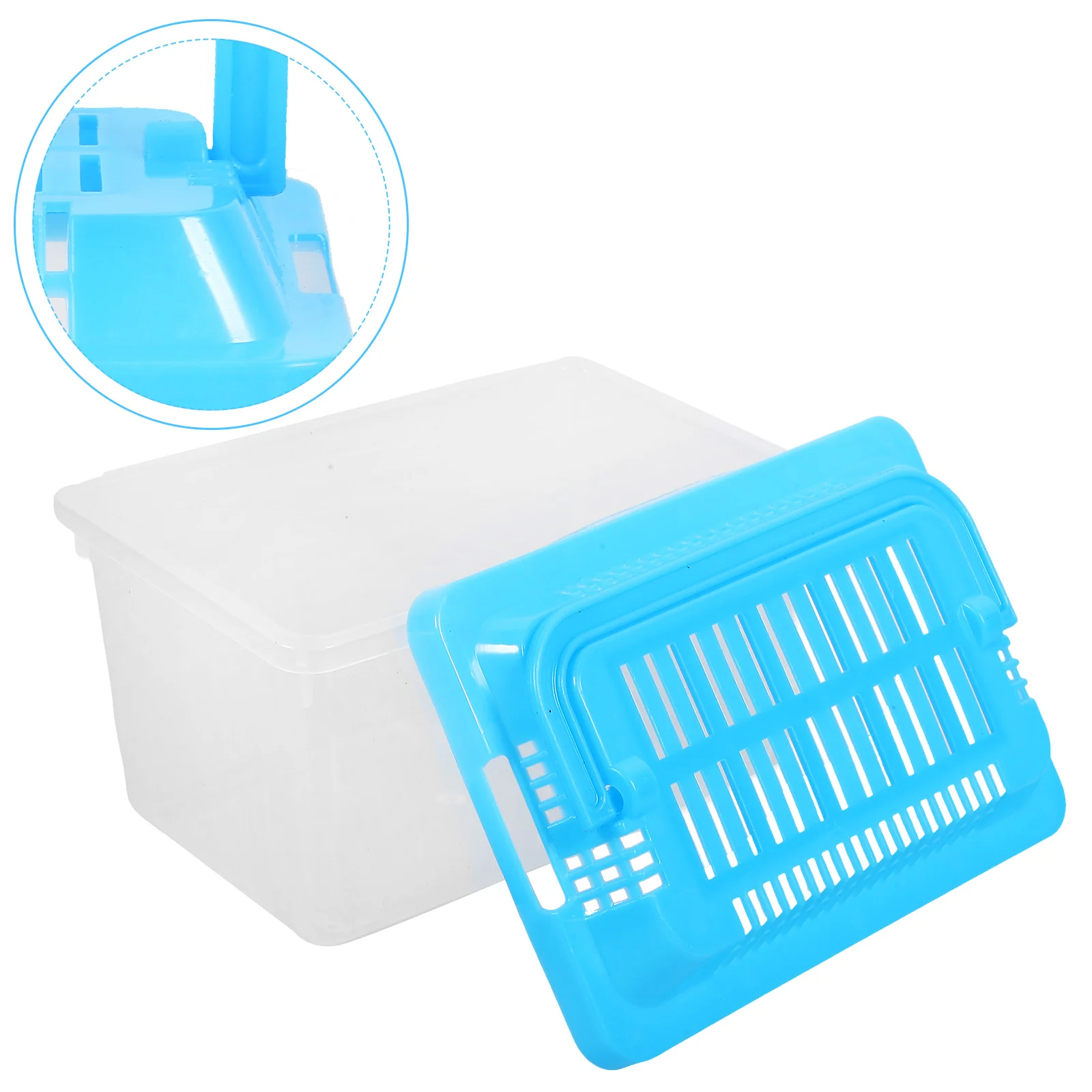 

Decorations Pet Transport Box Child Hamster Tanks Plastic Carrier Fish with Handle