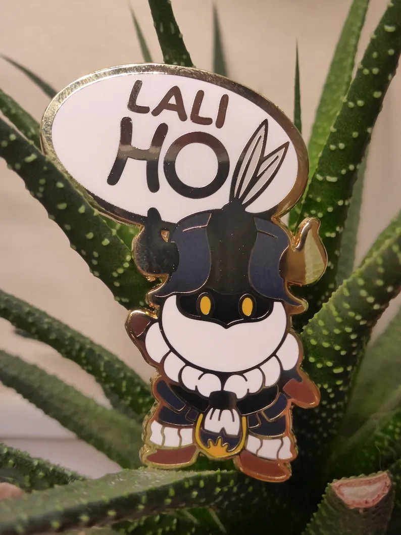 LALI HO! Final Fantasy XIV Dwarf Enamel Pin