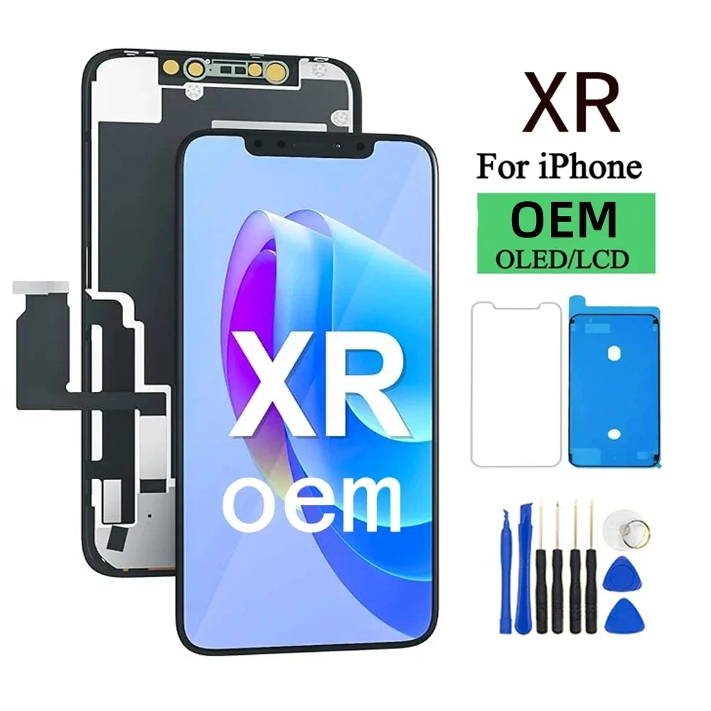 

100% отличная OLED Pantalla для iphone XR ЖК-дисплей с цифровым преобразователем сенсорного экрана в сборе для iPhone XR Замена ЖК-дисплея