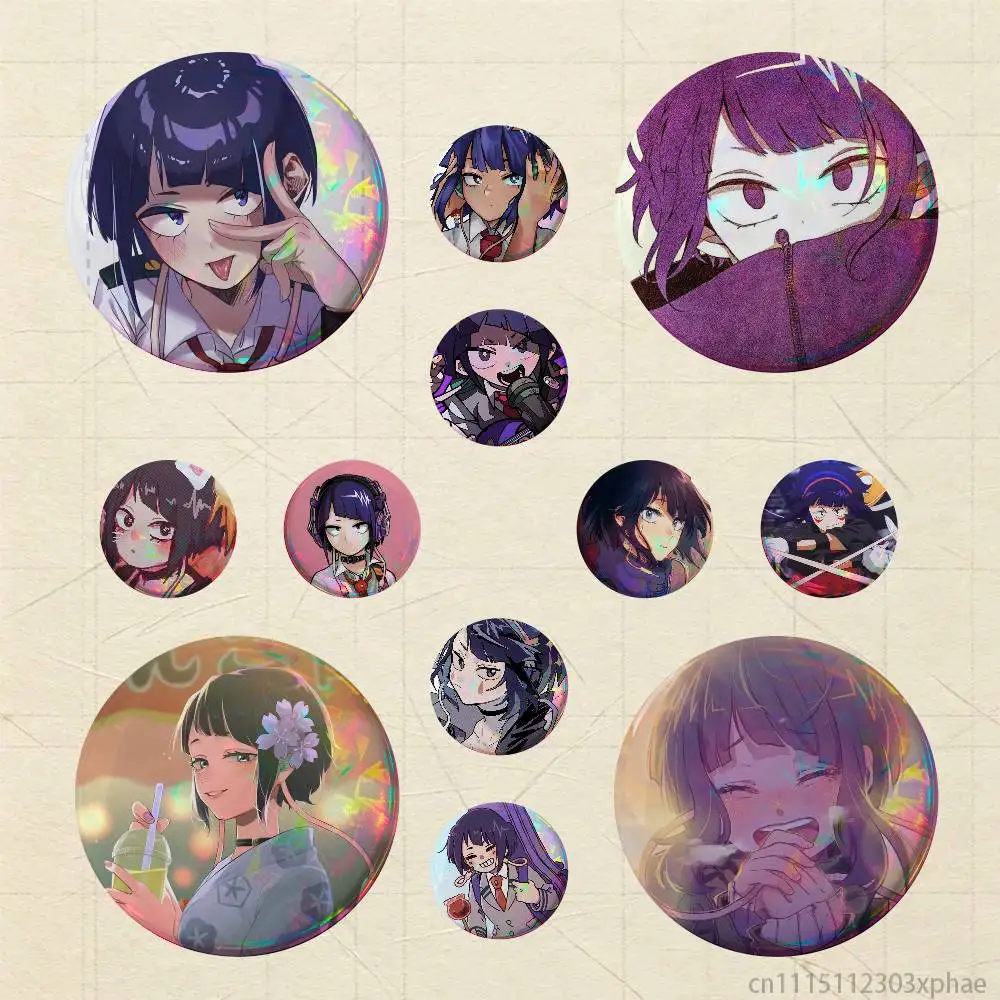 MHA Kyoka Jiro Earphone Jack Badges 25 32 44 58 75 mm Round Customizable Wholesale Fan goods Self-made fan freebies