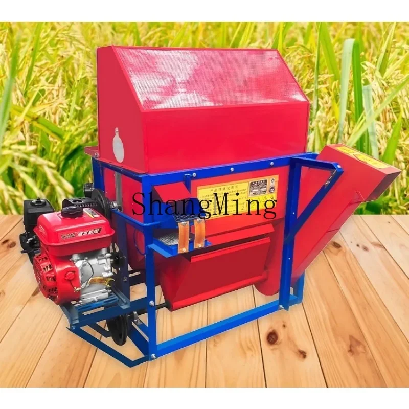 آلة SMthreshing الأرز المنزلية الكهربائية والديزل الذرقة الاغتصاب الدرس حصاد صغير نصف تغذية