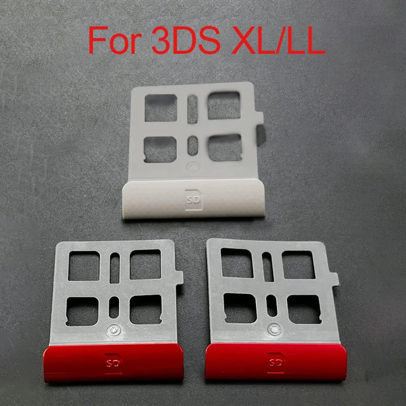 1pc sd slot para cartão de jogo capa suporte quadro, adequado para 3ds ll 3ds xl console peças reparo limitado branco vermelho limitado vermelho