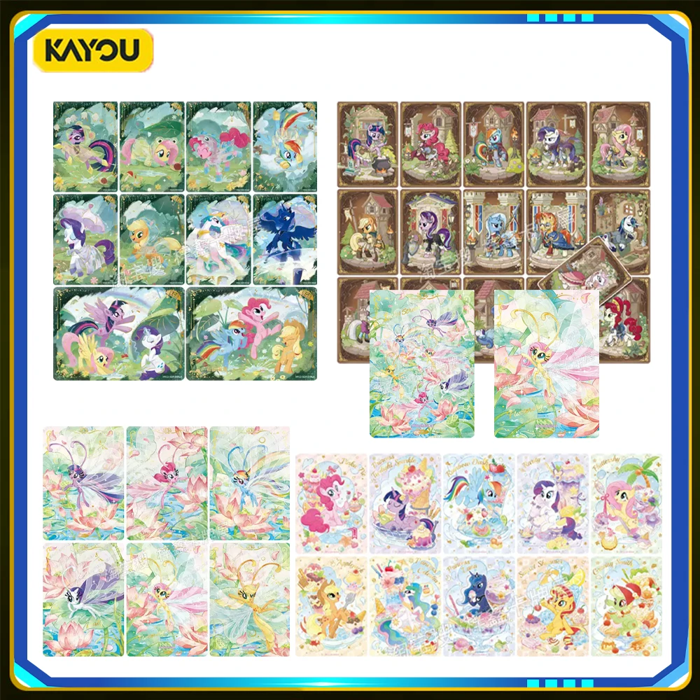 KAYOU My Little Pony Moonlight Wave 12 ZR SGR Single Sale Cards Pinkie Pie Fluttershy Sparkle Paper Collectible Cards Full Set