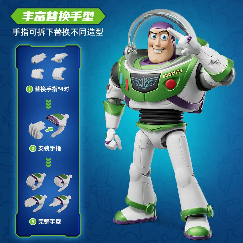 BLOKEES Toys Buzz Lightyear Action Figure Assembly Model KIT With LED Desktop Decoration Ornament Toys Gifts view 6
