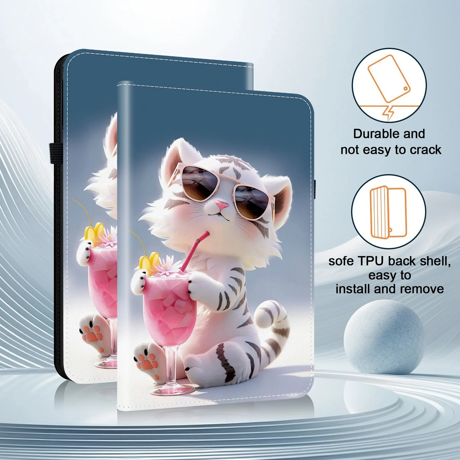 Leather Case For Nokia T21 10.4inch 2022 T20 10.4 2021 Stand Cover Nokia T10 8.0 2022 PU Tablet Cover