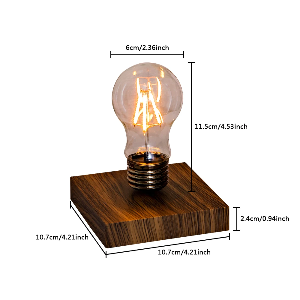 Modern Design Desk Table LED Lamp levitating  floating Night Light Bulb Christmas Gife home decoration