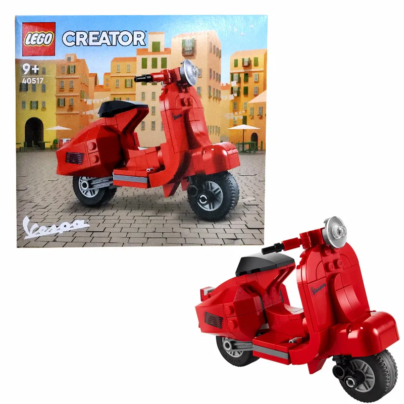 

LEGO 40517 мини-мотоцикл красный скутер креативная универсальная игрушка-конструктор