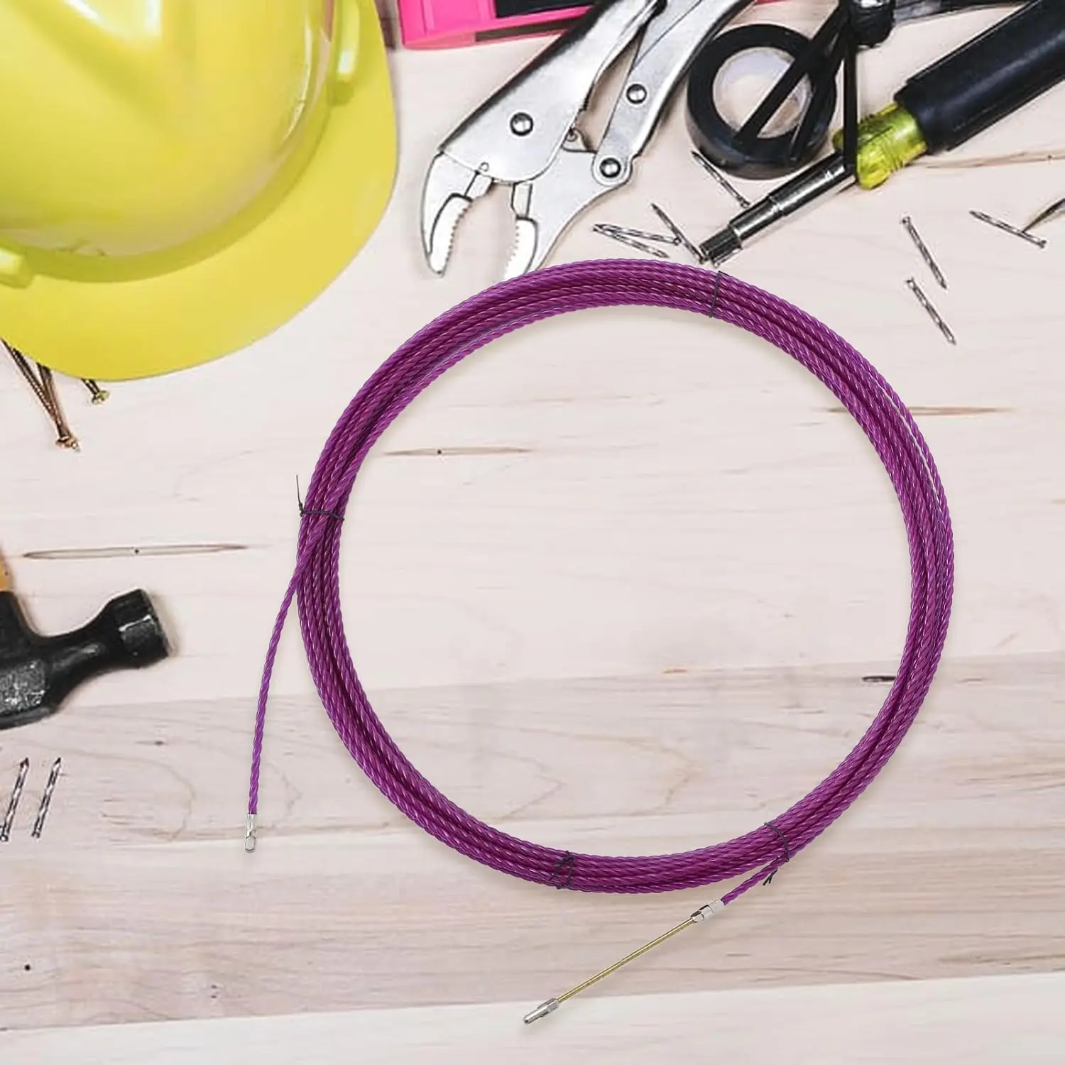 6mm Cable Puller Strong Tough Plastic Steel Cable Puller Universal Wire Wall Penetrating Installation Tool 10/15/20/25/30/50M image 4