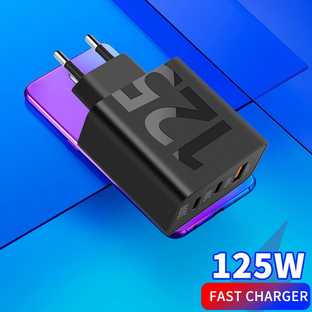 

120W USB Charger Portable Wall Charger For Xiaomi iPhone15 Samsung Huawei Fast Charging Universal Portable Travel Power Adapter