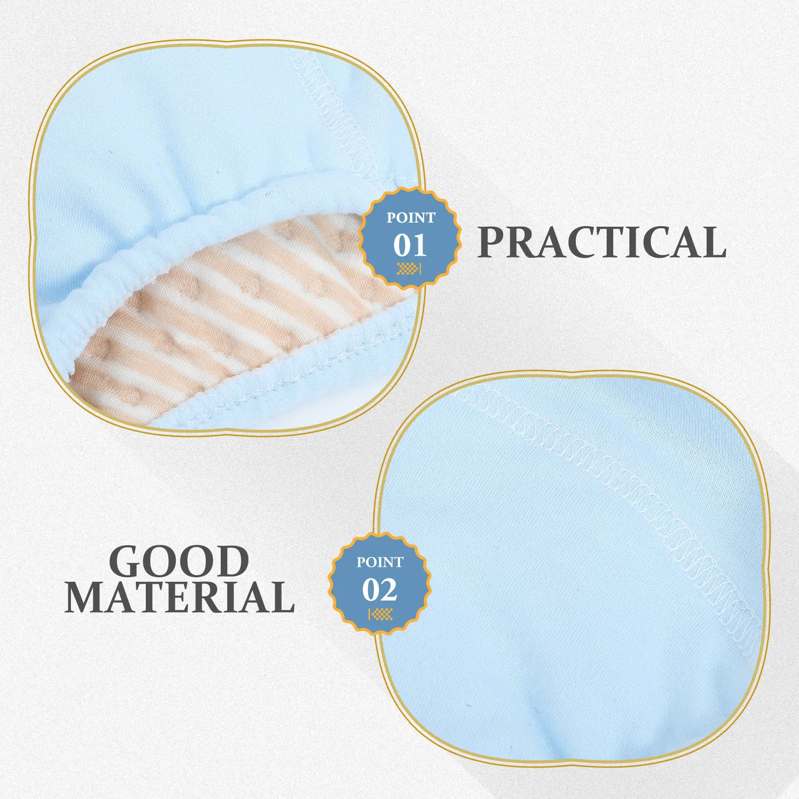 Elderly Incontinence Diaper Washable Cotton Urinary Underwear Breathable Waterproof Reusable Nursing Underpants for Adult