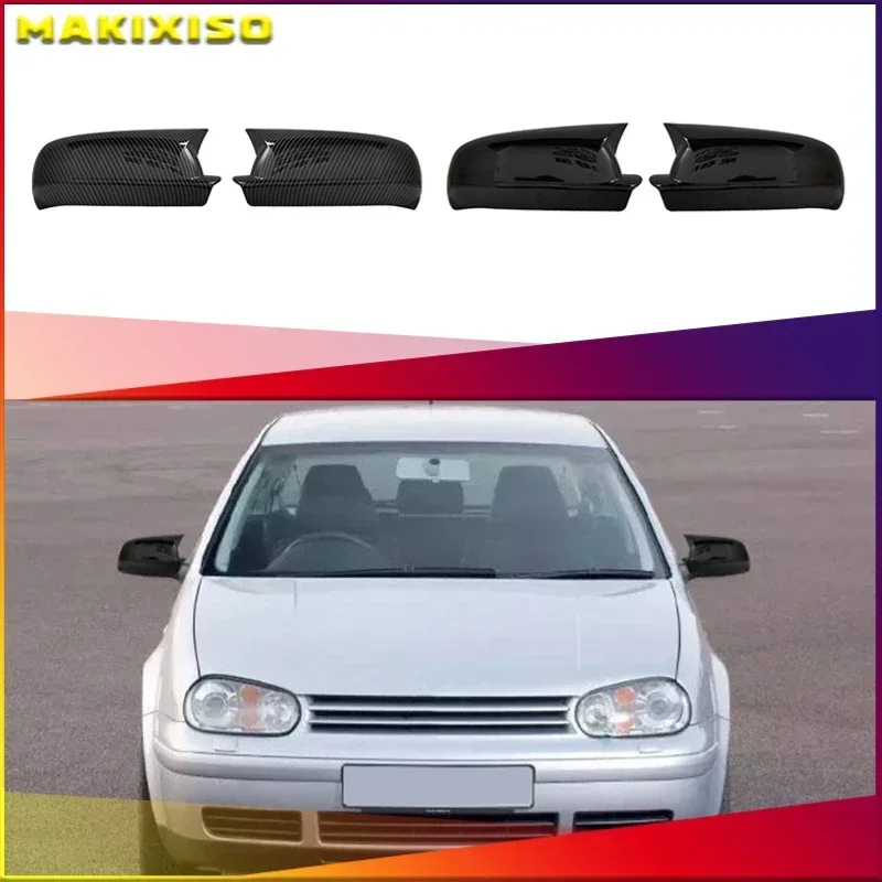 Do VW Golf 4 MK4 1998-2002 Passat B5 Jetta Samochodowe lusterko wsteczne Naklejka Naklejka Nakładka na skrzydło Obudowa drzwi zewnętrznych Wykończenie Carbon Auto