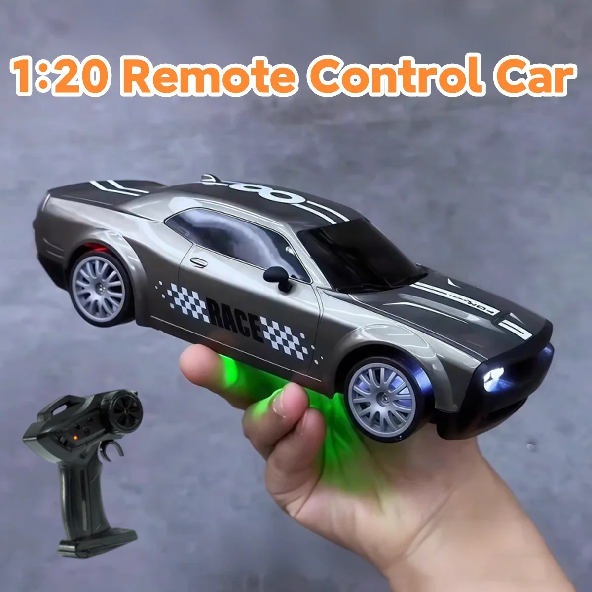 1:20 Rc Car 2.4G 4Wd Remote Control Racing Drift Car with Light Electric Off-Road Vehicle Model Children Toy Boy Birthday Gifts
