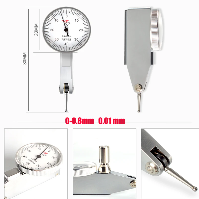 Imagem -05 - Dial Gauge com Suporte de Alavanca Universal Bracket Dial Gauge Indicador Acessório 03x. 0005