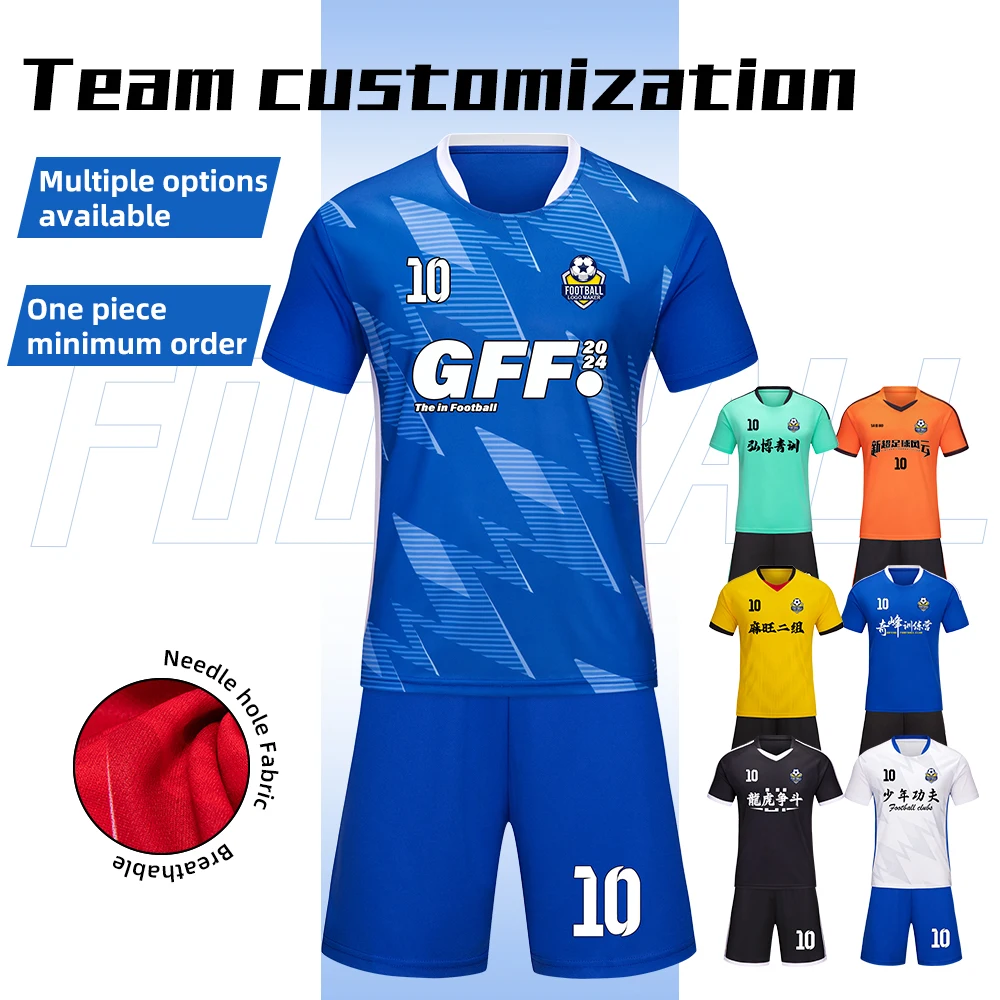 

Adult Kid Soccer Jersey Customize Football Uniforms Shirts Men Women Futsal Sportswear Training Tracksuit Sports Outfit Clothes