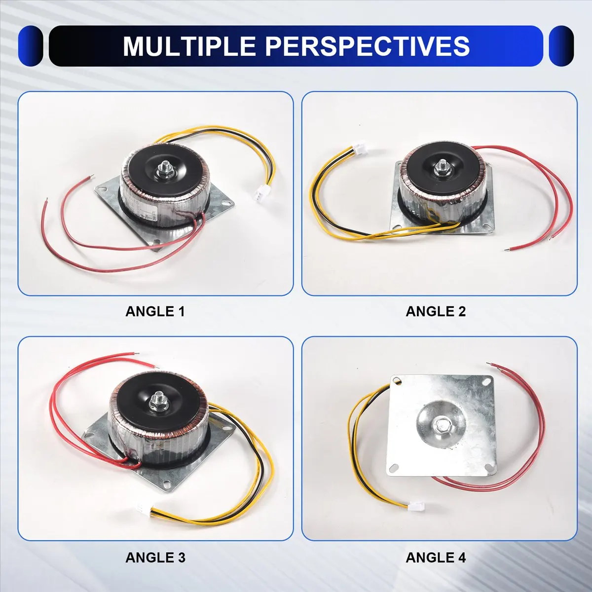 *A* Alimentation électrique à double transformateur toroïdal en cuivre 15V, transformateur à double alimentation pour amplificat