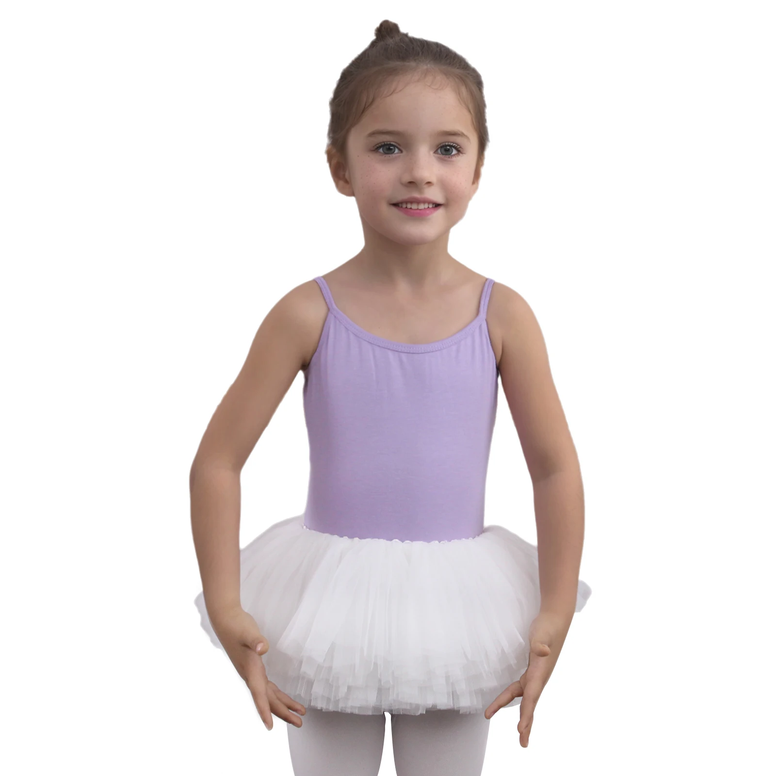 

Kids Ballet Tutu Skirt Girls Ballet Dress Leotard Dance Wear Stage Costumes Camisole Hollow Crisscross Back Gymnastics Bodysuit