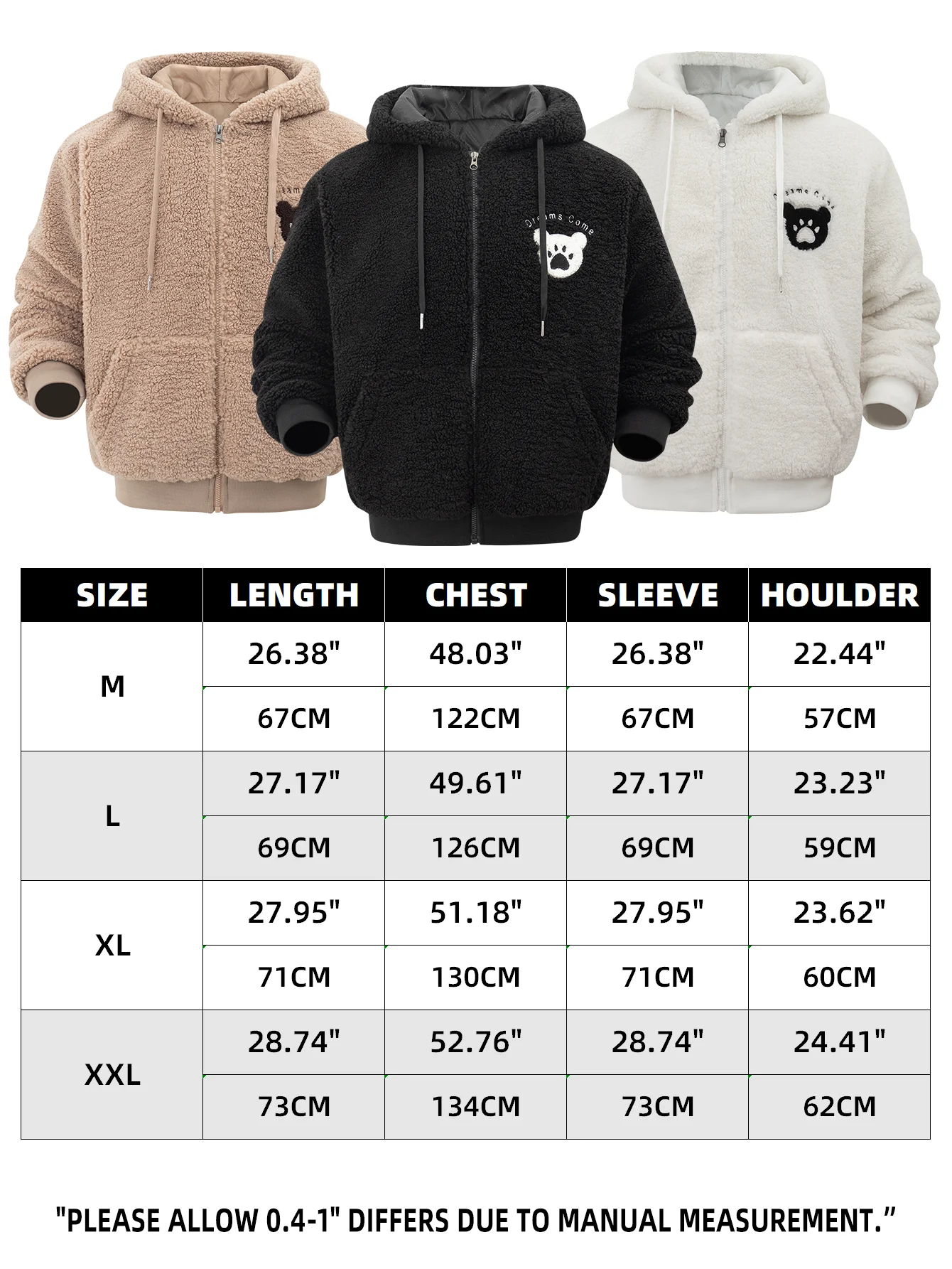 Men's Streetwear Hiphop Style Warm Fleece Jacket With Paw Print Design, Cozy Sherpa Outwear For Cold Weather