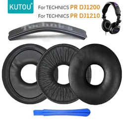 KUTOU Replacement Ear Pads Cushions for Technics PR DJ1200 DJ1210 Headphones Soft Foam Sponge Earpads Cover Headset Headband