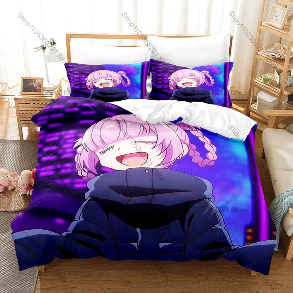 Call Of The Night Nazuna Kou Anime Vampire 3D Print Bedding Set Duvet Cover + 2 Pillowcases Soft Bed Linen For Anime Fans