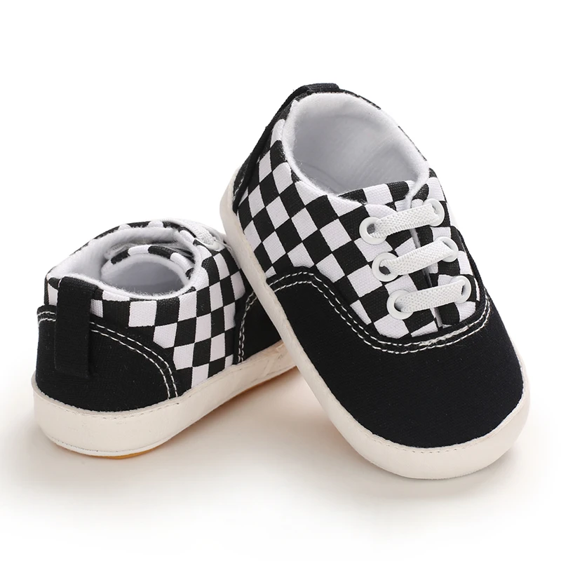 2025 neue Baby Leinwand Turnschuhe Anti-slip Weiche Plaid Baby Junge Mädchen Schuhe Neugeborene Erste Wanderer Infant Baby unisex Casual Schuhe – Detail 8