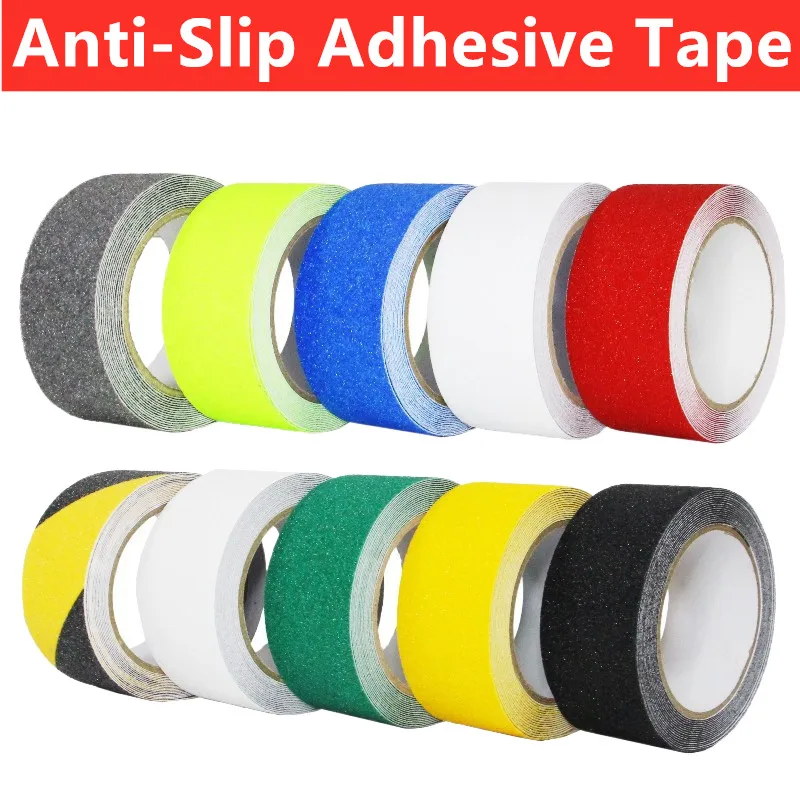 5M Self-Adhesive Anti-Slip Tape High Friction Frosted Surface Non Skid Safety Stairs Safety Traction Tape Bath Grip Stickers