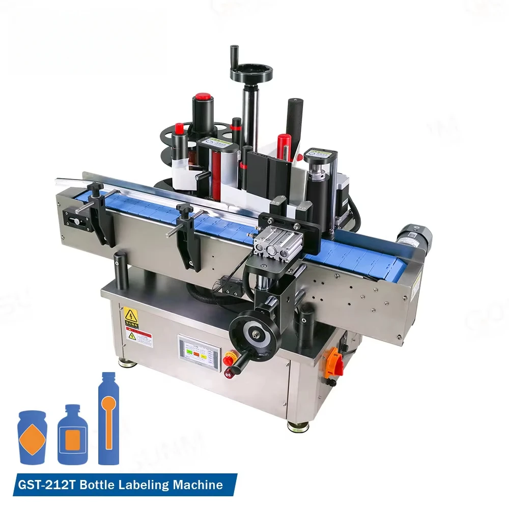 Tabletop Round Bottle Automatic Labeling Machine With Date Coder