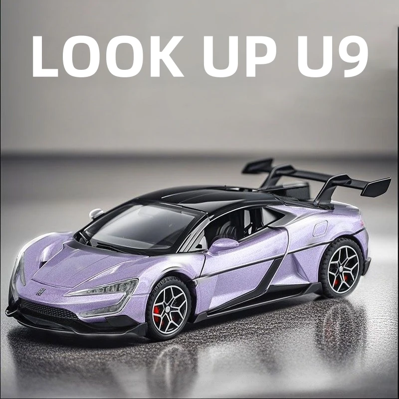 

1:32 BYD Look UP U9 Supercar Alloy Model Car Toy Diecasts Metal Casting Sound and Light Car Toys For Children Vehicle