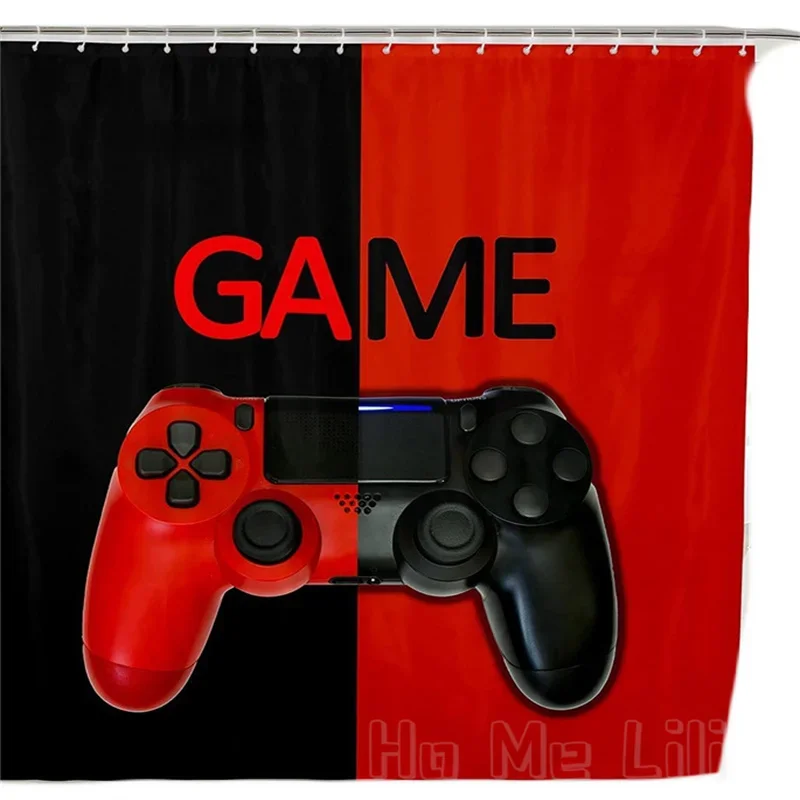 Video Game Series Shower Curtain Modern Bathroom Decor Teens Kids Boys Set For Stalls Bathtubs Waterproof With Hooks