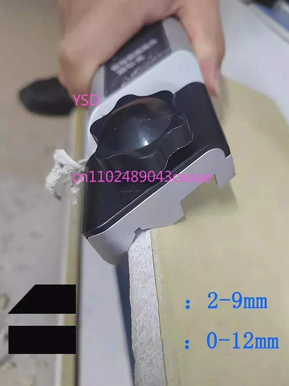 45 Degree Manual Plasterboard V Chamfer Bevel Double Slot Trimming Tool Gypsum Right Angle Woodworking Planer