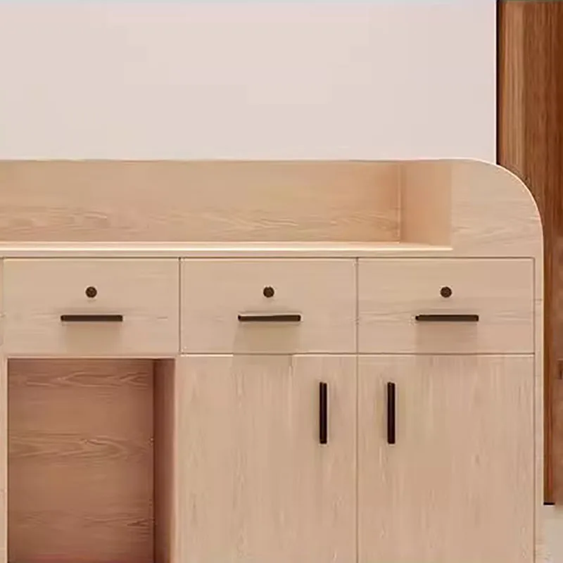 Customized Beauty Desk Table Professional Design Modern Storage Reception Desk Simple Trendy Schreibtisch Office Furniture