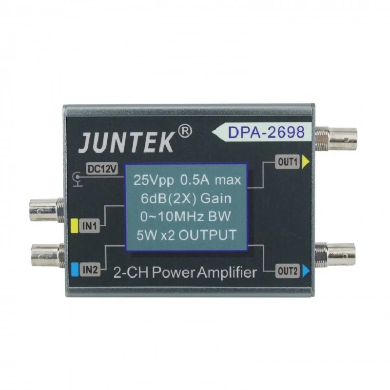 DPA-2698 DPA-1698 Dual Channel 0-10MHz 5W 2x Gain Signal Power Amplifier for DDS Functional Signal Generator DPA2698 DPA1698