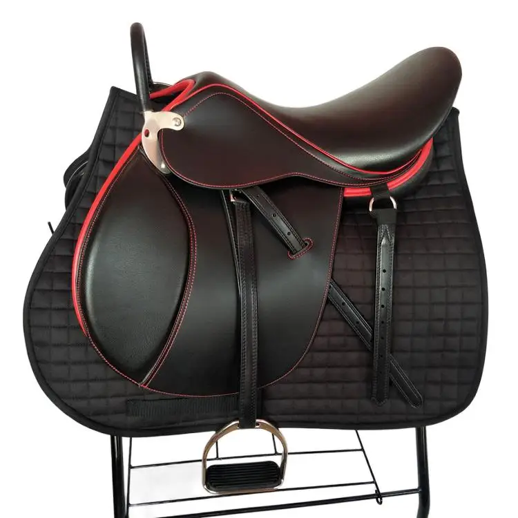 Double Belt Conjunto Completo de British Saddle, Equestrian Sports Endurance, Cinto de Longa Distância