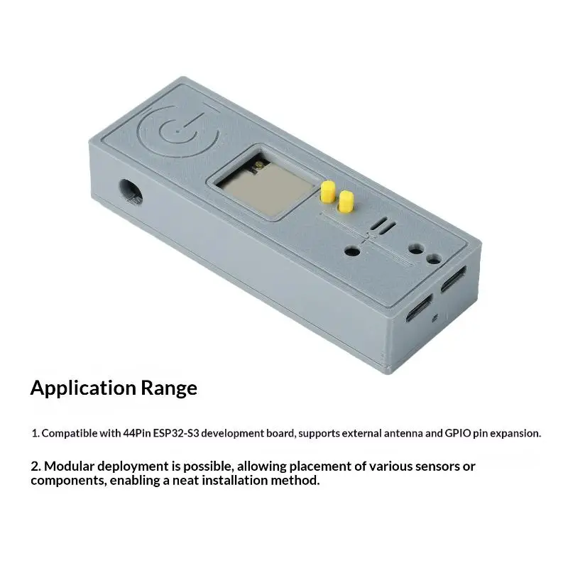 ESP32-S3 Wi-Fi/BT Development Board Shell Enclosure 44-Pin With Antenna Holes & GPIO Pins Protective Plastic Cover Easy Install