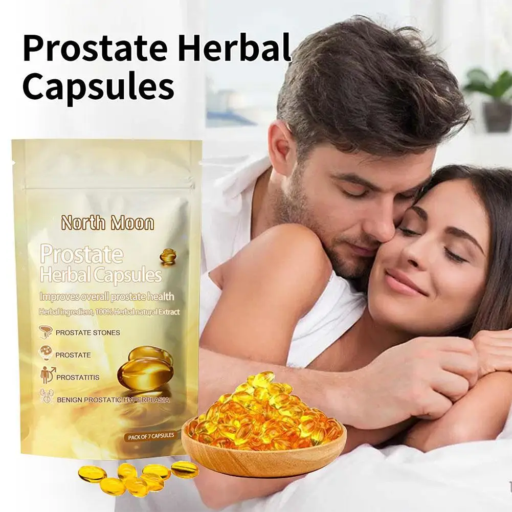 Prostate Health Supplement Fast Absorption Prostate Health Capsules Reduce Dry Skin Body Care Herbal for Man for Body Care