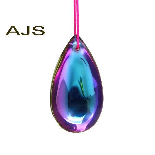 10pc 37MM Crystal Smooth Teardrop Water Drop Pear Pendants Earring Lamp Accessories Beads AB Glass Chandelier DIY  Free Shipping