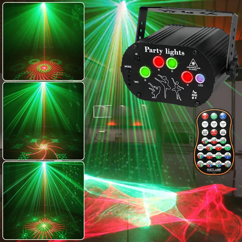 Northern Lights Dream Mini Laser Stage Light KTV Ambient LED Decorative Flash Color Changing Colorful Light