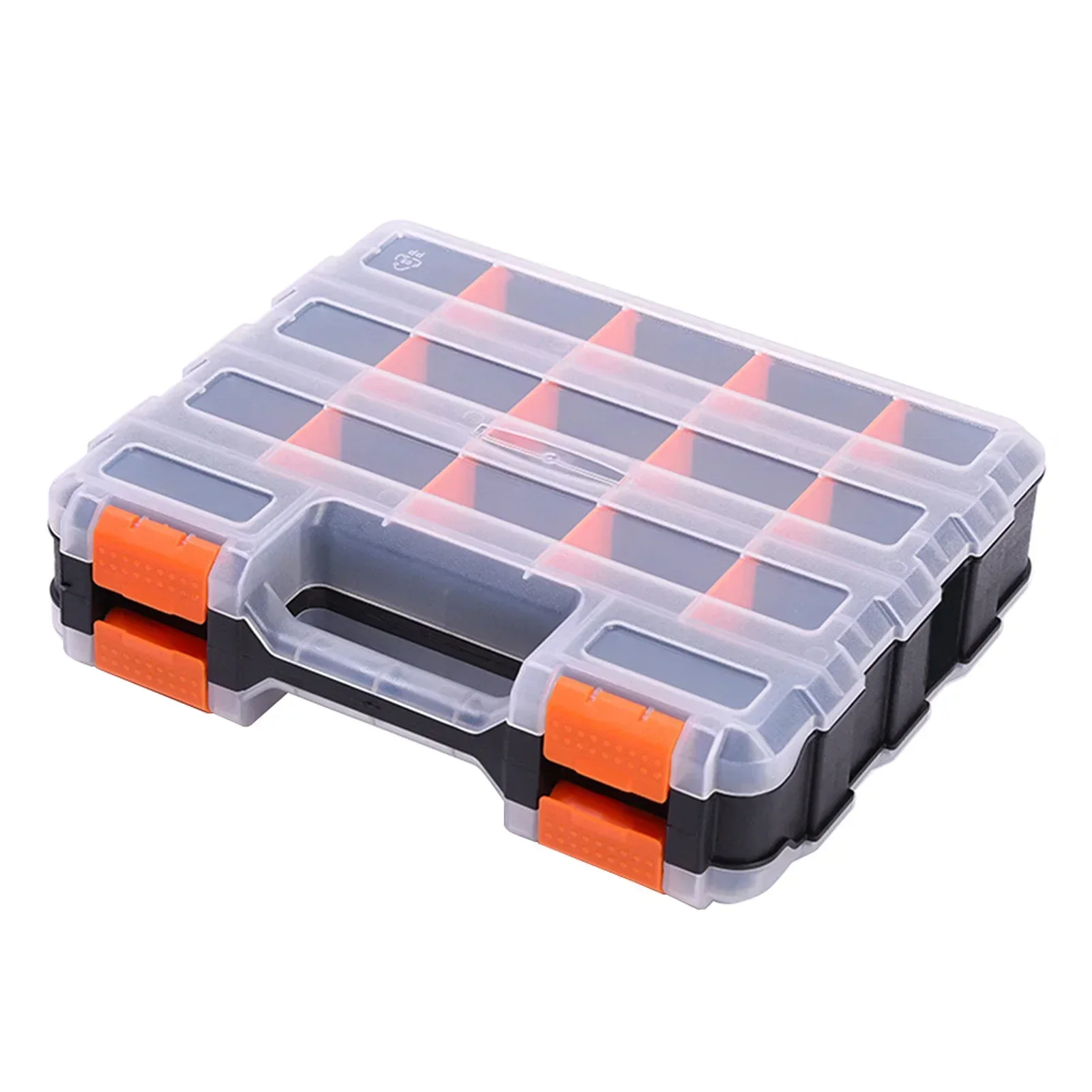 

Nuts Small Tool Organizer For Screws Bolts Hardware Case Portable Durable Parts Storage Compartment Nails Box Sided Double