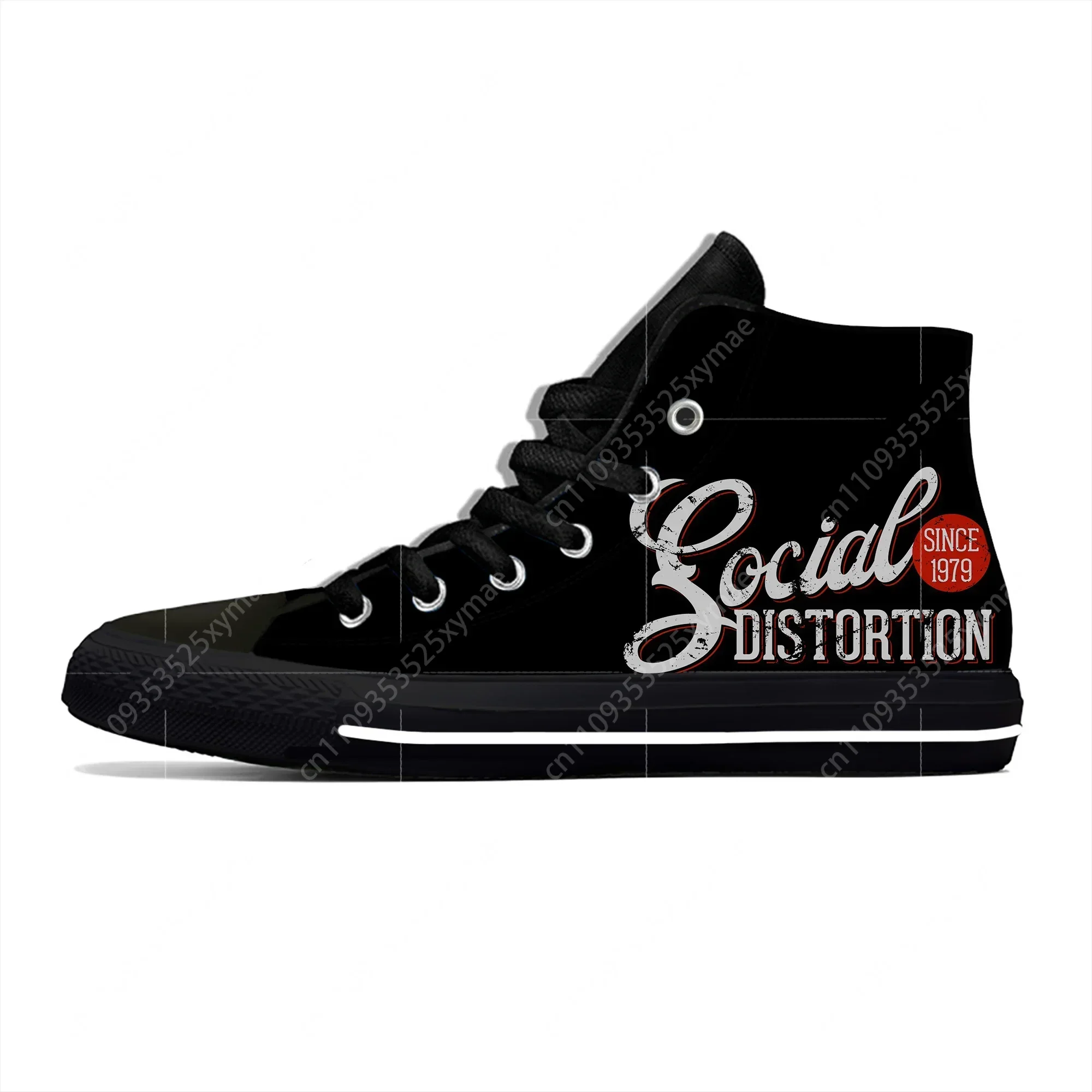 

Кроссовки Music Band High Top Sneakers Social Distortion для мужчин и женщин, повседневная обувь для подростков, кроссовки для бега, легкие кроссовки с 3D-принтом