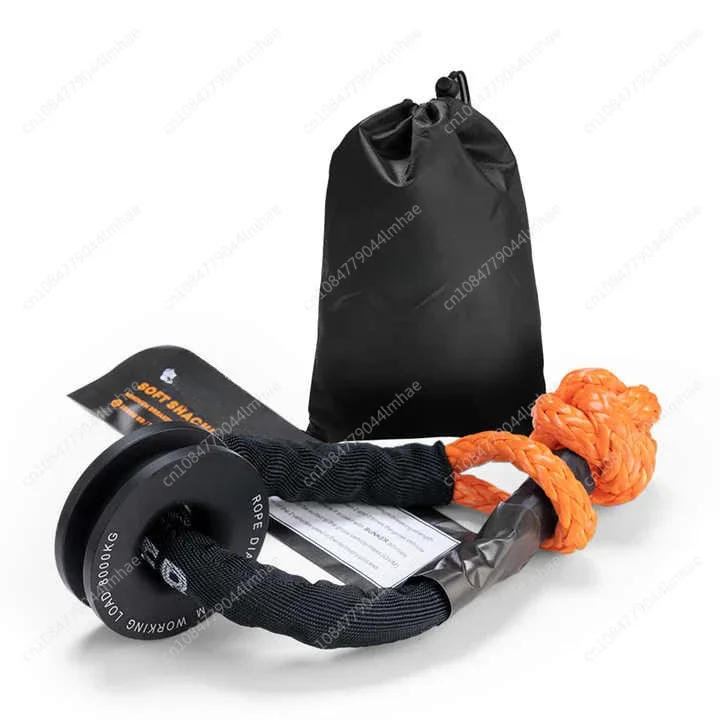 BUNKER INDUST 4x4 Off Road Truck Car Recovery Towing Strong 15T Soft Shackle Rope with 8T Snatch Ring