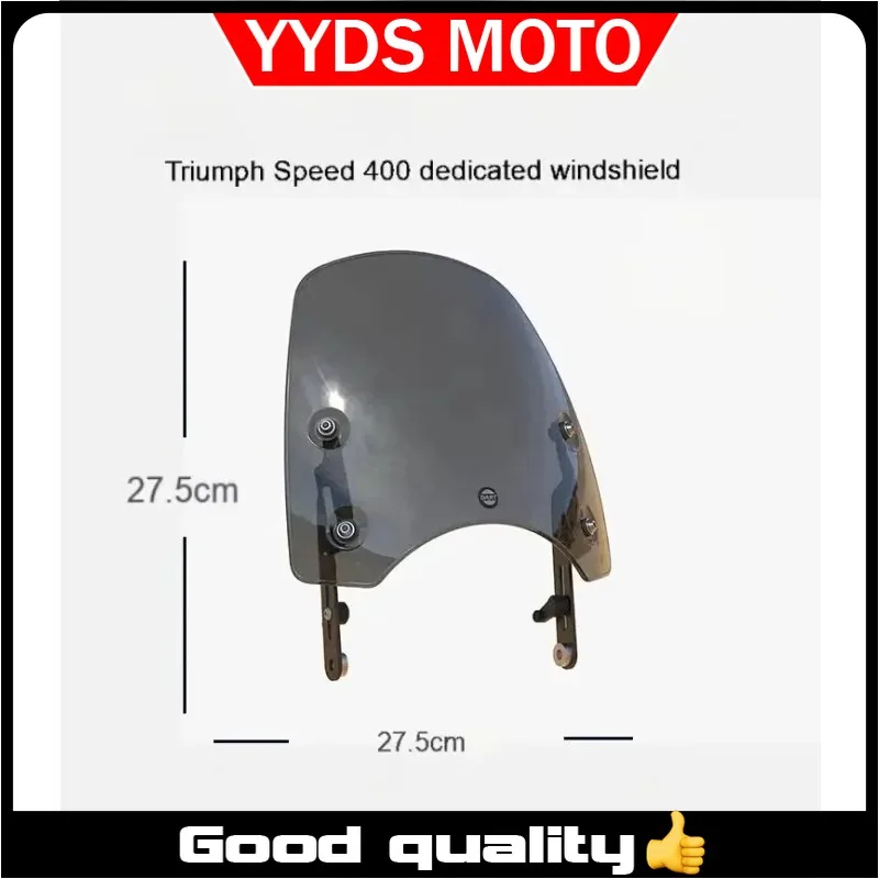 

【Good quality】For Triumph Speed ​​400 modified windshield accessories Speed ​​400 front windshield spoiler