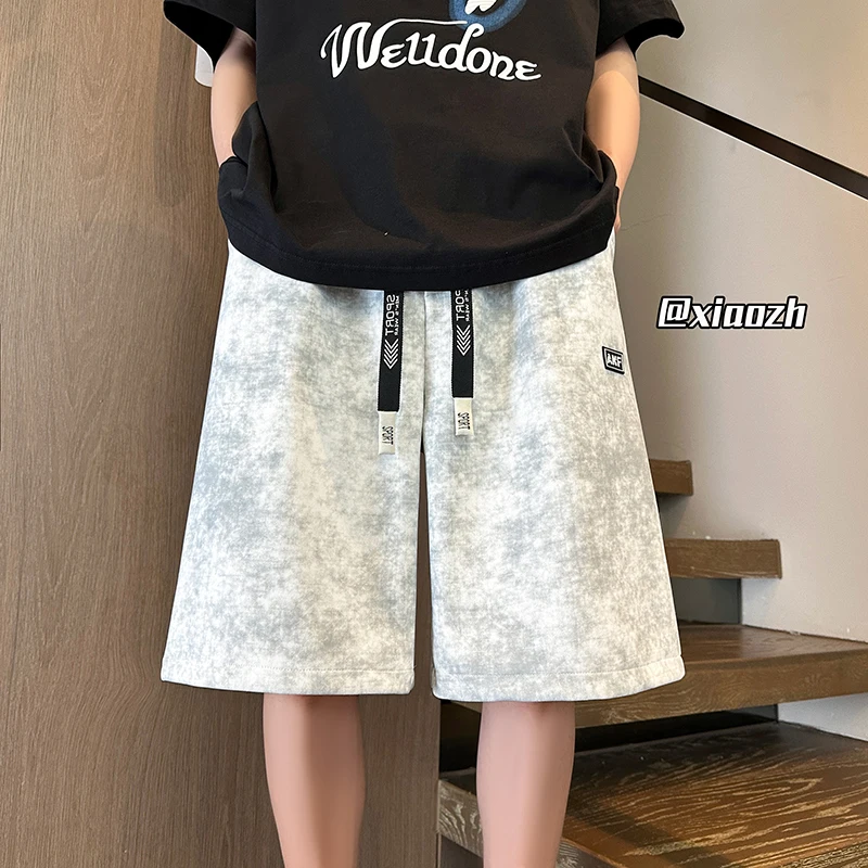

American Sle Tie Dye Casual orts Men Summer Trendy Loose Large Size ort Pants Boys Outdoor Wear Five-Quarter Pants