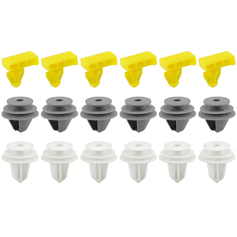 Juego de 18 piezas para Nissan Qashqai J11 76847JG00A 768474EA0A, clips de moldura para el arco de la rueda, retenedores de moldura del alerón delantero y trasero