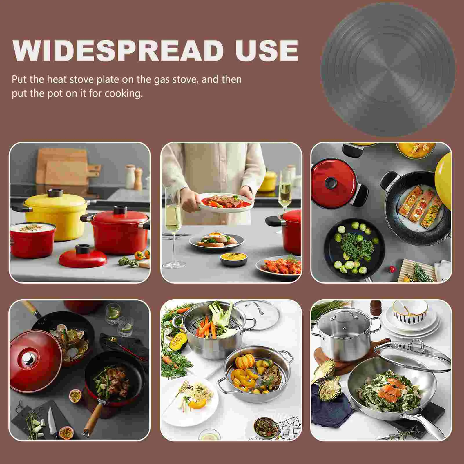 Stove Heat Diffuser Induction Plate Aluminum Alloy Thermal Gas Cooker Kitchen Round Transfer Guide