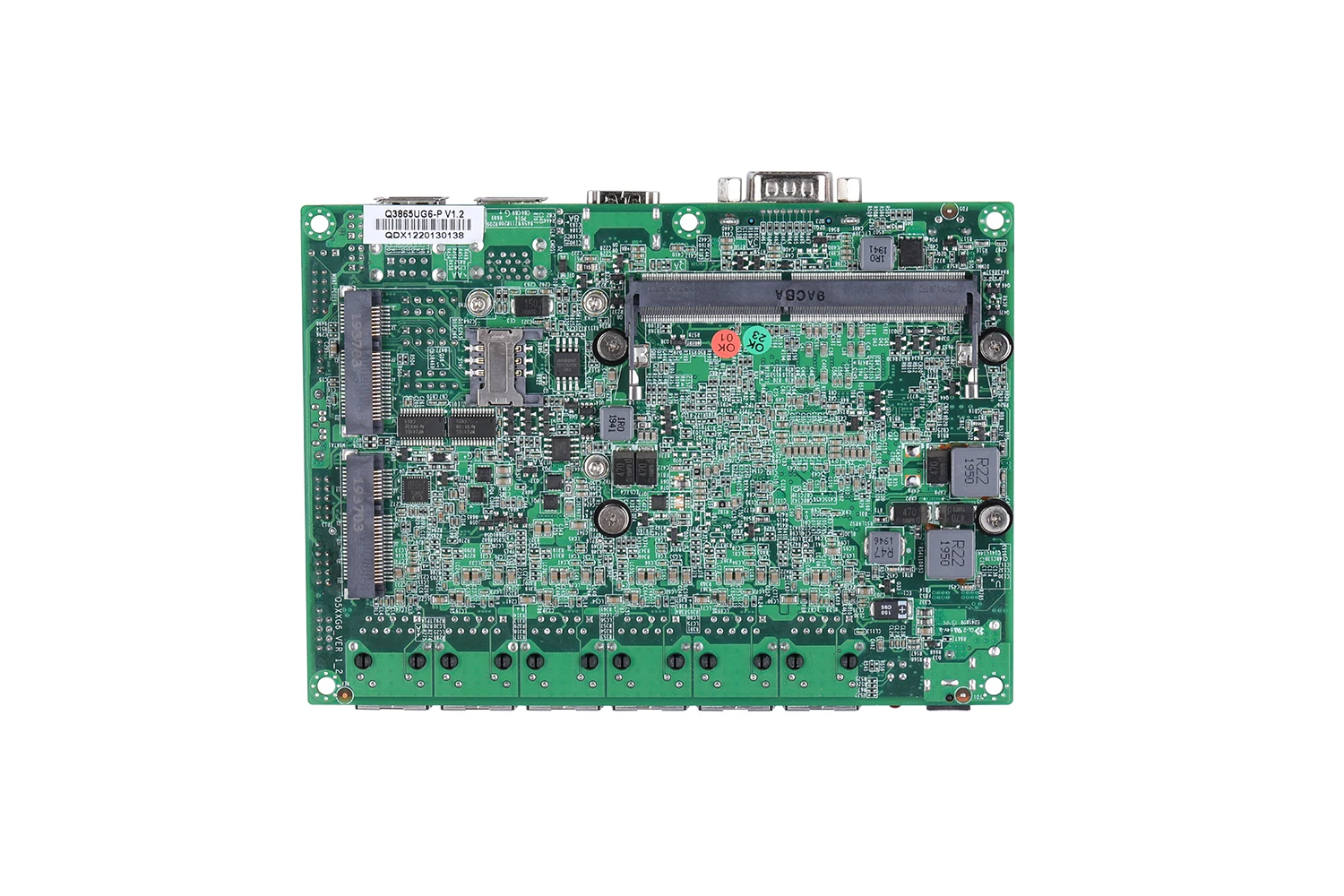 QOTOM MB3U623-0600 Q500G6 اللوحة الأم للكمبيوتر الصغير Celeron/Core i3 i5 i7 148*104 مللي متر تيار مستمر 12 فولت 6 x I210 جيجابت LAN WIN10/Linux