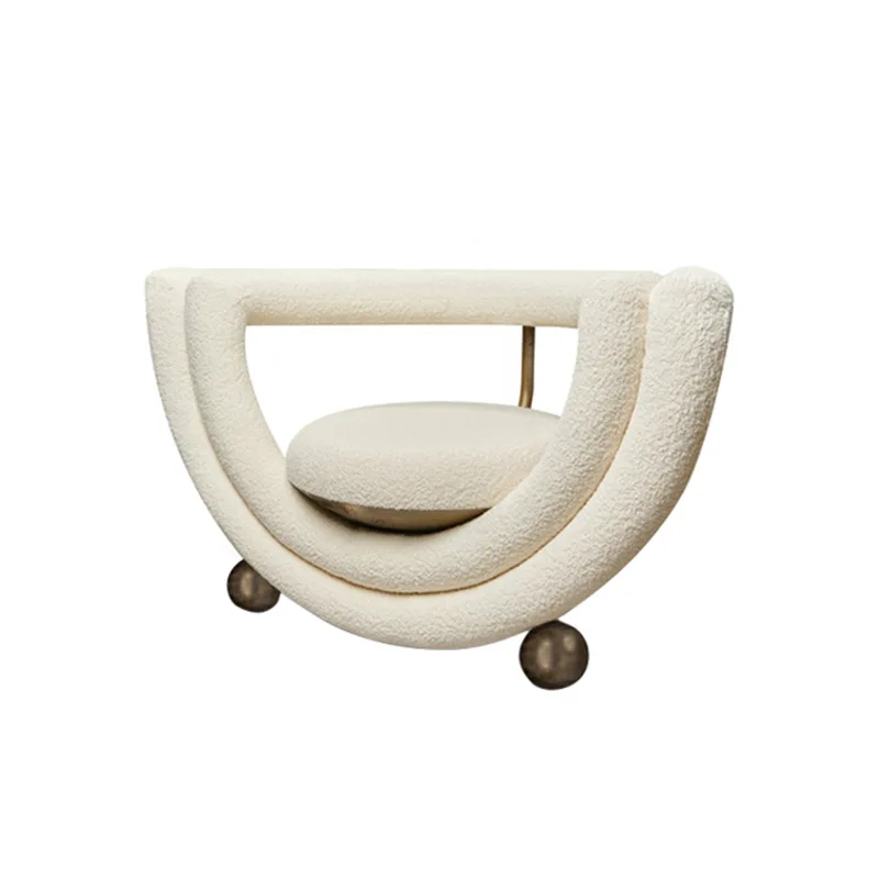 

Hotel Villa Cafe Model Room Sofa Chair, Medieval Art Kiss Armchair