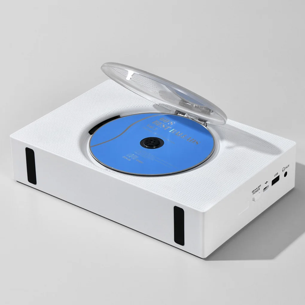 ポータブル CD プレーヤー 内蔵スピーカー ステレオ ダブル 3.5mm ヘッドフォン ジャック デスクトップ CD 音楽プレーヤー FM ラジオ