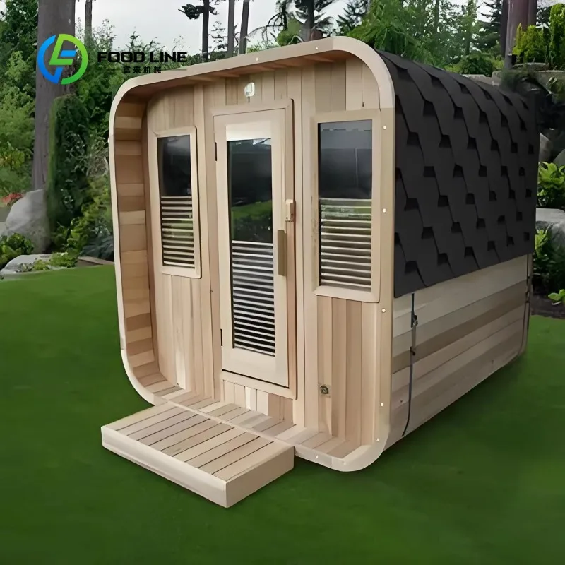 Customized Family Sauna Room With Bench Level Design And Child Safe Heater Cover For Apartment Use Bulk Order Discount Apply